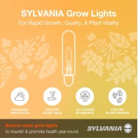 Sylvania 400W Plantastar High Pressure Sodium Grow Light, T14.5, 50,000 Lumens, E39 Base, 100 Volts, 2100K, Clear - 1 Pack (65308)