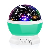 The star night light is a new popular cosmos Star Projector lamp it can help you put the universe back home fill your room with stars and moonlight so that you feel as if you were laying under the stars give you a piece of the sky changes color without ne