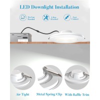 Lightdot Downlight Led Downlight 6 Inch Recessed Lighting 3000K4000K5000K Led Recessed Light Dimmable Ceiling Light Fixture C