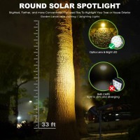 Dbf 7 Color Changing Solar Spot Lights Outdoor 22 Led Solar Landscape Lights Solar Halloween Christmas Lights Outdoor Waterproo