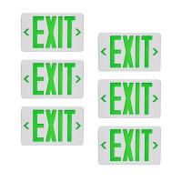 Cm Mzy Led Exit Sign With Emergency Lights Exit Sign Light With Battery Backup Double Side Green Letter Commercial Emergency Ex