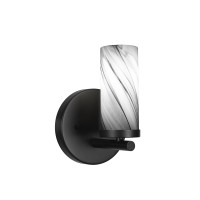 Trinity 1 Light Wall Sconce In Matte Black Finish With 2.5