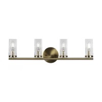 Trinity 4 Light Bath Bar In New Age Brass Finish With 2.5