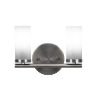 Trinity 2 Light Bath Bar In Graphite Finish With 2.5