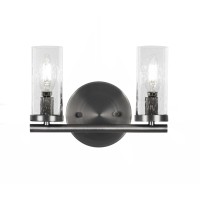 Trinity 2 Light Bath Bar In Graphite Finish With 2.5