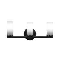 Trinity 3 Light Bath Bar In Matte Black Finish With 2.5