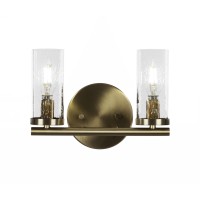 Trinity 2 Light Bath Bar In New Age Brass Finish With 2.5