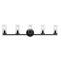 Trinity 5 Light Bath Bar In Matte Black Finish With 2.5