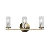 Trinity 3 Light Bath Bar In New Age Brass Finish With 2.5