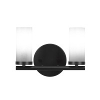 Trinity 2 Light Bath Bar In Matte Black Finish With 2.5