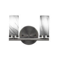 Trinity 2 Light Bath Bar In Graphite Finish With 2.5