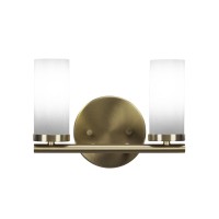 Trinity 2 Light Bath Bar In New Age Brass Finish With 2.5