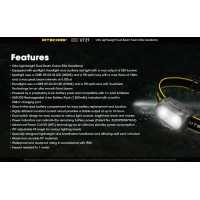 Nitecore Ut27 Ultra Lightweight Dual Beam Fusion Elite Headlamp Include Hlb1200 Rechargeable Battery Pack Ecosensa Typec U