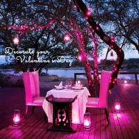 Jmexsuss Pink Valentine'S Day Decorations, 33Ft 100 Led Battery Operated Christmas String Lights, Twinkle Fairy Mini Lights With 8 Modes Remote Indoor Outdoor Waterproof