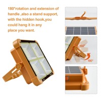 CosyEasy 100W Portable LED Solar Work Light - 16500mAh