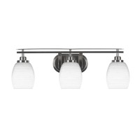 Odyssey 3 Light Bath Bar In Brushed Nickel Finish With 5