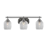 Odyssey 3 Light Bath Bar In Brushed Nickel Finish With 6