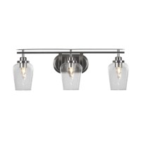 Odyssey 3 Light Bath Bar In Brushed Nickel Finish With 5