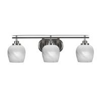 Odyssey 3 Light Bath Bar In Brushed Nickel Finish With 6