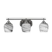 Odyssey 3 Light Bath Bar In Brushed Nickel Finish With 6