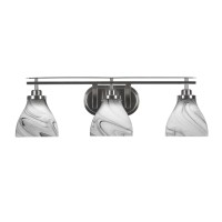 Odyssey 3 Light Bath Bar In Brushed Nickel Finish With 6.25