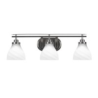 Odyssey 3 Light Bath Bar In Brushed Nickel Finish With 6.25