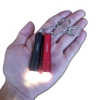 Nitefox Bright Keychain Flashlight K1,High Bright 150 Lumens,As Small Flashlight Lantern Camp Lamp Light,Waterproof Torch For Edc,Reading,Sleep,Dog Walking,Camping,Hiking (2 Pcs Black Red)