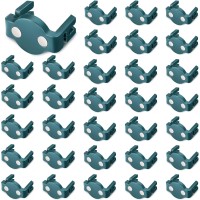 Magnetic C9 Socket Clips Magnetic Christmas Light Clips For Outdoor Patio Lighting (Green,30 Pieces)