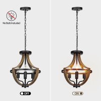 Woaekr 131 Modern Farmhouse Hanging Pendant Lighting 4Light Rustic Interior Flush Mount Ceiling Light Fixture Vintage Chan