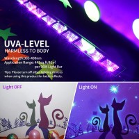 Upgraded 36W Led Black Light Bar, Premium Led Blacklight Flood Light With Plug+Switch+5Ft Cord, Light Up 21X21Ft Area, For Halloween Glow Fluorescent Party Bedroom Game Room Body Paint Stage Lighting