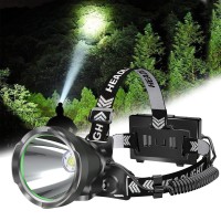 Rechargeable Headlamp, 100000 Lumens Headlamps For Adults Streamlight Headlamp With 8 Modes, Ipx5 Waterproof Head Lamp For Hiking, Running, Fishing, Camping