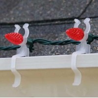 Projectpak All In One Clip For Holiday Lighting For Gutters And Shingles - Mount C5, C6, C7, C9, Mini, Icicle, Rope, Led Lights And More! | 100 Pack