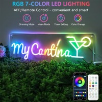 Large Outdoor Custom Neon Sign Waterproof For Backyard Personalized Outdoor Dimmable Neon Light Battery Upgraded Waterproof Le