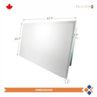 2 Pack, 2'X4' Back-Lit Wide Voltage Flat Panel Led Light, 100V-347V, 130 Lm/W, Dimmable, Commercial Light, Dlc And Cetl Certified (Adjustable Cct & Wattage)