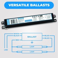 Replacement For Icn-2P32-Sc 1& 2 Lamp - T8 Fluorescent Electronic Ballast - 120-277 Volt - Instant Start - Standard And Energy Efficient Ballasts - Ul Approved, 10 Pack - Ol-46993-10