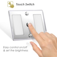 Acegoo Rv Led Ceiling Light 12V Acrylic Panel Light With Touch Onoff Dimming Switch For Camper Van Truck Trailer Cabin Interior