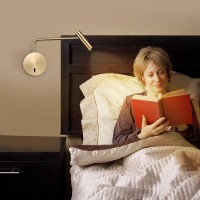 Zerouno Wall Mounted Reading Light For Bedroom, Hardwired Sconces With Switch Led 3000K Bedside Reading Lamp (Bronze)