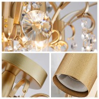 Wuzups Crystal Chandelier Flushmount Ceiling Light Modern Lighting Fixture For Bedroom Hallway Bar Kitchen Bathroom H 175 X