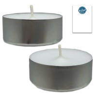 Hl-Kauf Xxl Tea Lights | 8 Hours | White Unscented - Large Pack 36-144 Pieces | 8 Hours | Made Of Paraffin Wax - Jumbo Tea Lights, Maxi Lights (72 Pieces + 1 Hl Purchase Notepad)