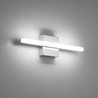 Combuh Led Bathroom Vanity Light Bar Dimmable Ip44 Over Mirror Lighting Fixture 16Inch Wall Sconce Indoor 9W Modern Cool White 6000K Chrome