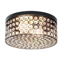 Lalia Home Glam 2 Light 12 Inch Round Flush Mount Restoration Bronze