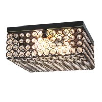 Lalia Home Glam 2 Light 12 Inch Square Flush Mount, Restoration Bronze