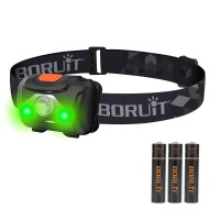 Boruit Led Headlamp White And Red Light Head Lamp,4 Modes Headlight Ipx4 Waterproof Head Lamp Head Torch For Kids Adult Running Camping Hiking Fishing Jogging Headlight Gear,Aaa Batteries Included