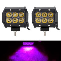 Purple Pink Led Neon Decoration Work Lights Bar 18W 4