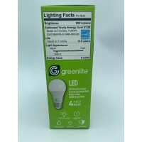 Greenlite 4 Pack 9W Led 60W Equivalent, Non-Dimmable Light Bulb