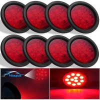 Vinauo Trailer Lights 4 Trailer Light Kit With Grommet Plug Led Trailer Lights Brake Stop Turn Signal Tail Light Ip68 For Rv