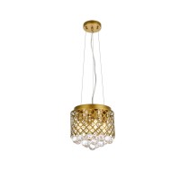 Tully 4 Lights Pendant In Brass