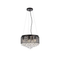 Tully 6 Lights Pendant In Black