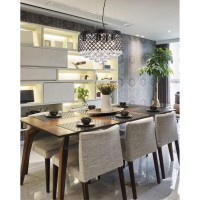 Tully 6 Lights Pendant In Black