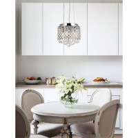 Tully 4 Lights Pendant In Chrome